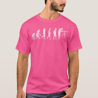 T-shirt Télécope Évolution Astronome Astro Physique Majeur