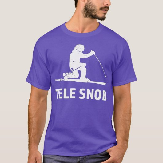 T-shirt Telemark Skiing Snob (Devant)