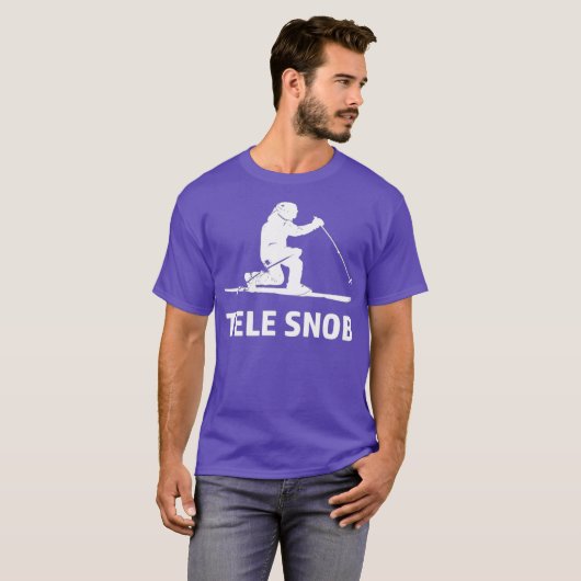 T-shirt Telemark Skiing Snob (Devant entier)