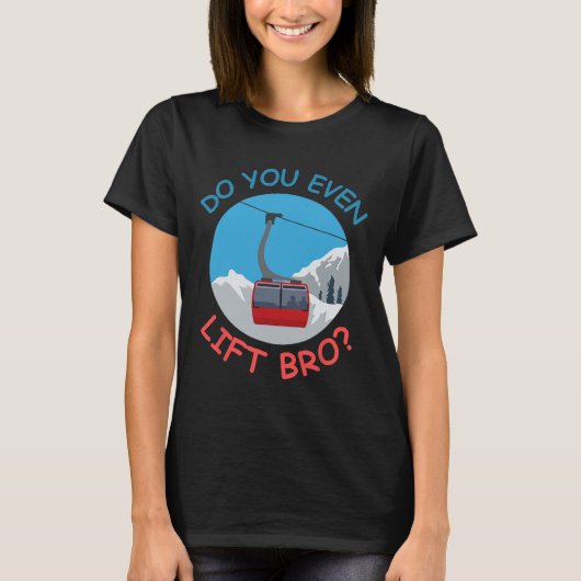 T-shirt Téléphérique De Ski De Glace Faites-Vous Même Asce (Devant)