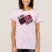 T-shirt Téléphone noir orphelin de clone (Devant)