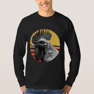 T-shirt Téléphone poulet vintage Retro Sunset