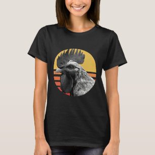 T-shirt Téléphone poulet vintage Retro Sunset