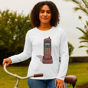 T-shirt Téléphone sans fil rétro Vintage 90s