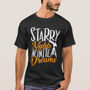 T-shirt Télescope Nuits étoilées Rêves infinis Astronomie