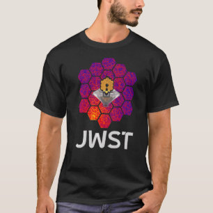 T-shirt Télescope spatial WEBB avec miroir rouge violet Ab