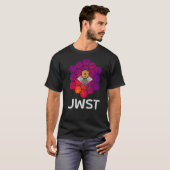 T-shirt Télescope spatial WEBB avec miroir rouge violet Ab (Devant entier)