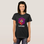 T-shirt Télescope spatial WEBB avec miroir rouge violet Ab (Devant entier)