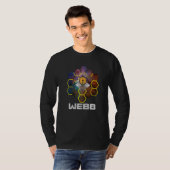 T-shirt Télescope spatial WEBB dans une nébuleuse avec te (Devant entier)