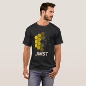 T-shirt Télescope spatial Webb Miroirs Premier champ profo (Devant entier)