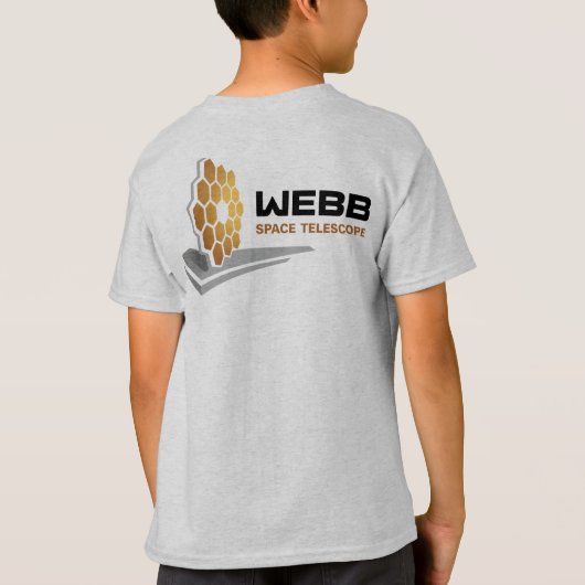 T-shirt Télescope spatial Webb NASA Mercury Grey Kids (Dos)