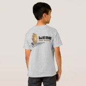 T-shirt Télescope spatial Webb NASA Mercury Grey Kids (Dos entier)