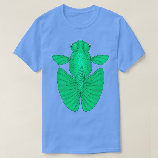 T-shirt Telescope Vert Papillon mouche doré (Design devant)