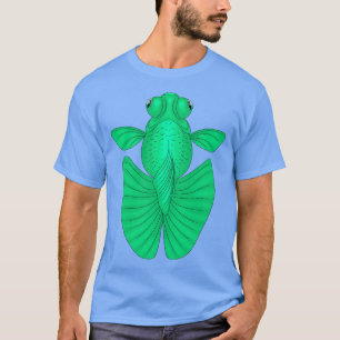 T-shirt Telescope Vert Papillon mouche doré