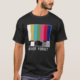 T-shirt Télévision Rétro Aucune Couleur Écran De Programma