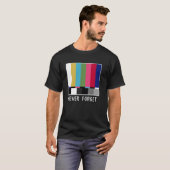 T-shirt Télévision Rétro Aucune Couleur Écran De Programma (Devant entier)