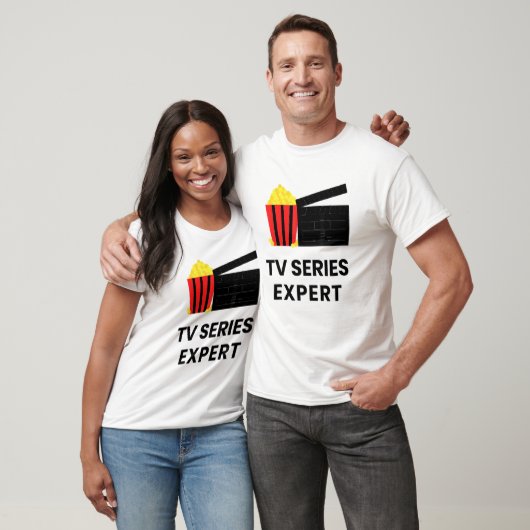 T-shirt Television Show Binge Watch Tv Series Expert Food (Unisexe)