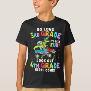T-shirt Telle Longue 3ème Graduation T Rex Dinosaur