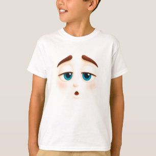 T-shirt Tellement endormi – tee-shirt emoji yeux bleus fat