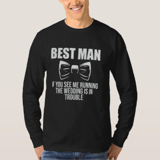 T-shirt Témoin si vous me voyez courir… Enterrement de vie