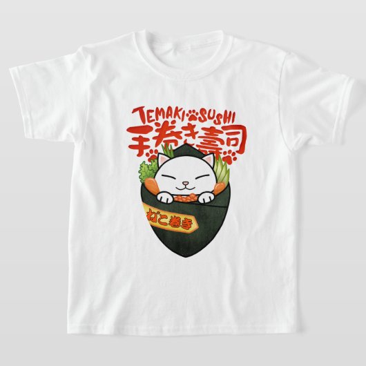 T-shirt Tempaki Sushi Cat (Poser)