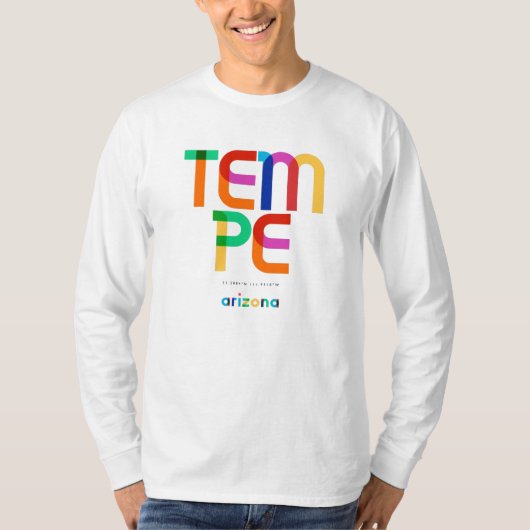 T-shirt Tempe Arizona Mid Century, Pop Art, (Devant)