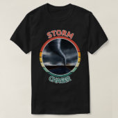 T-shirt Tempête Chaser Météo Tornade ouragan Retro Graphe (Design devant)
