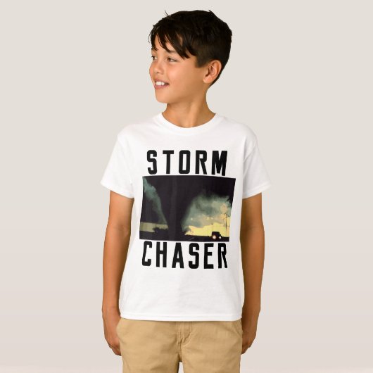 T-shirt Tempête Chaser Tornado Photo Météorologue (Devant entier)