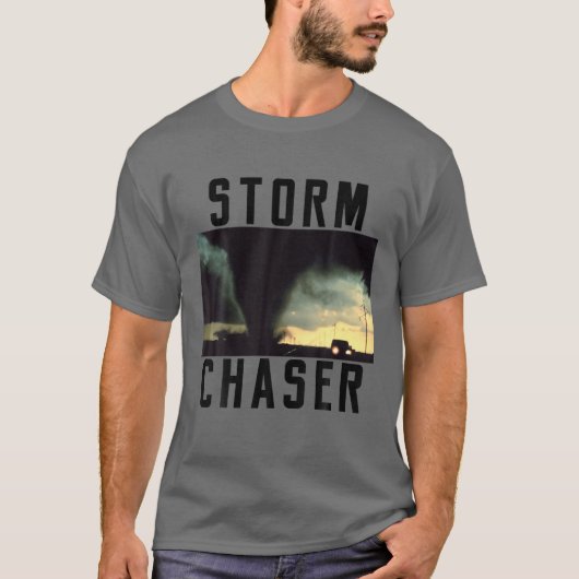 T-shirt Tempête Chaser Tornado Photo Météorologue (Devant)