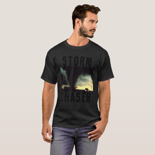 T-shirt Tempête Chaser Tornado Photo Météorologue (Devant entier)