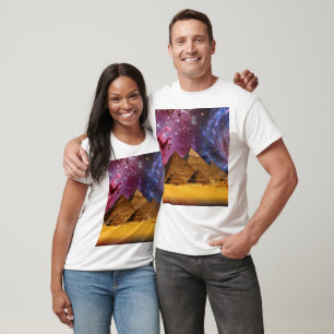T-shirt tempête cosmique au-dessus de l'égypte