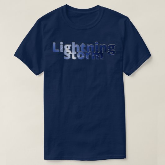 T-shirt Tempête de foudre (Design devant)