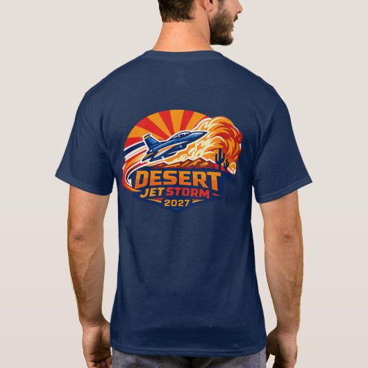 T-shirt Tempête de Jet du désert 2027 (Dos)