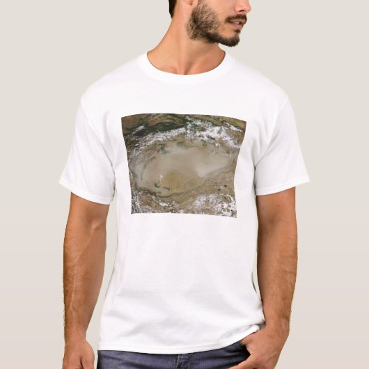 T-shirt Tempête de poussière dans le désert de Taklimakan, (Devant)
