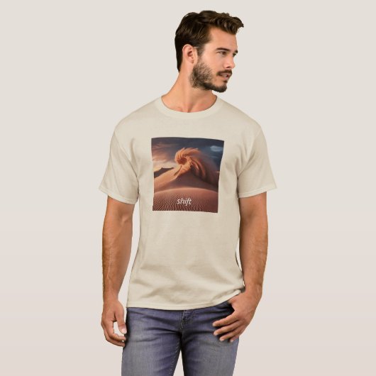 T-shirt Tempête de sable du désert personnalisée / Tempête (Devant entier)