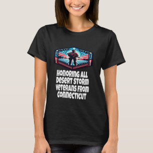 T-shirt Tempête du désert honorant les vétérans de la temp
