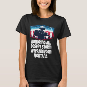 T-shirt Tempête du désert honorer tous les vétérans de la