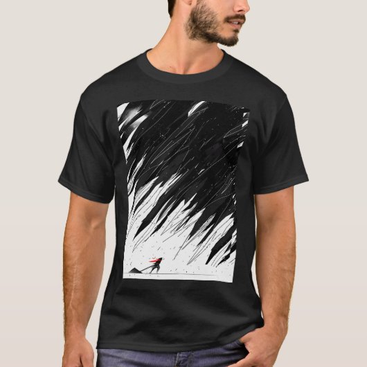 T-shirt Tempête géométrique (Devant)