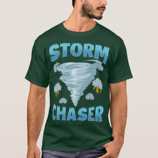T-shirt Tempête mignonne Chaser Météo sévère Tornade ourag