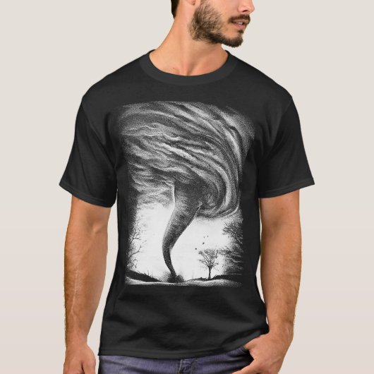 T-shirt Tempête Tornado Twister Et Ouragan Météo Costum (Devant)
