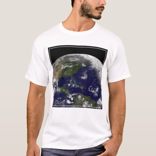 T-shirt Tempêtes Tropicales Sur La Planète Terre. (Devant)