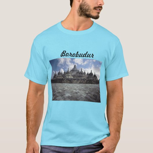 T-shirt Temple Borobudur, Magelang, Centre Java, Indonésie (Devant)