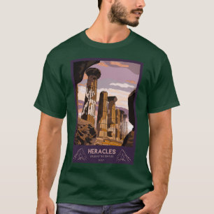 T-shirt Temple de Heracles Vallée Agrigento des Temples