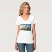 T-shirt Temple de la chemise Vedic de planétarium (Devant entier)