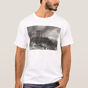 T-shirt Temple de Minerva Sunium, gravé par J. Saddler