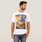 T-shirt Temple des pics tranquilles (Devant entier)