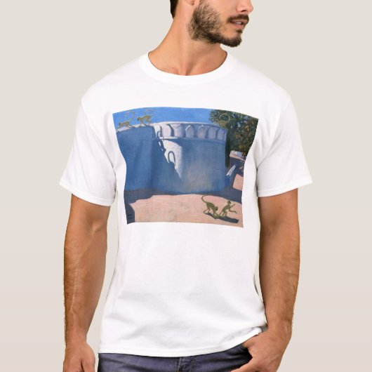 T-shirt Temple Inde 2000 de singe (Devant)