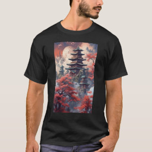 T-shirt Temple japonais Temple Sanctuaire Spiritualité