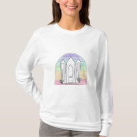 Temple LDS Salt Lake City coucher de soleil arc-en