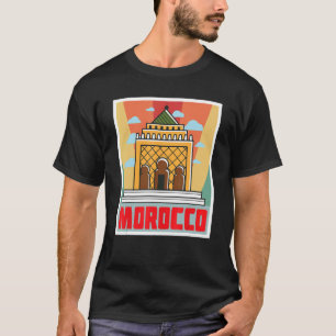 T-shirt Temple Maroc Souvenir Africain Marocains Gibralta